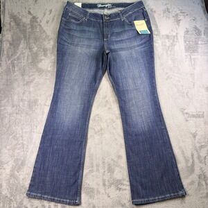 Wrangler Bootcut Jeans Women's 18Wx32 Blue Stretch Medium Wash Denim Western NWT